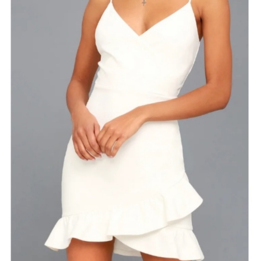 Lulu's sealed with a kiss white dress